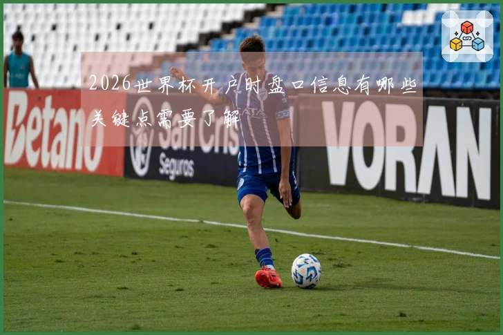 2026世界杯开户时盘口信息有哪些关键点需要了解