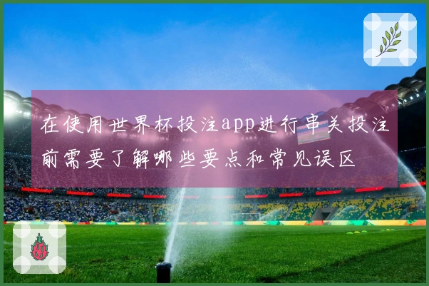 在使用世界杯投注app进行串关投注前需要了解哪些要点和常见误区